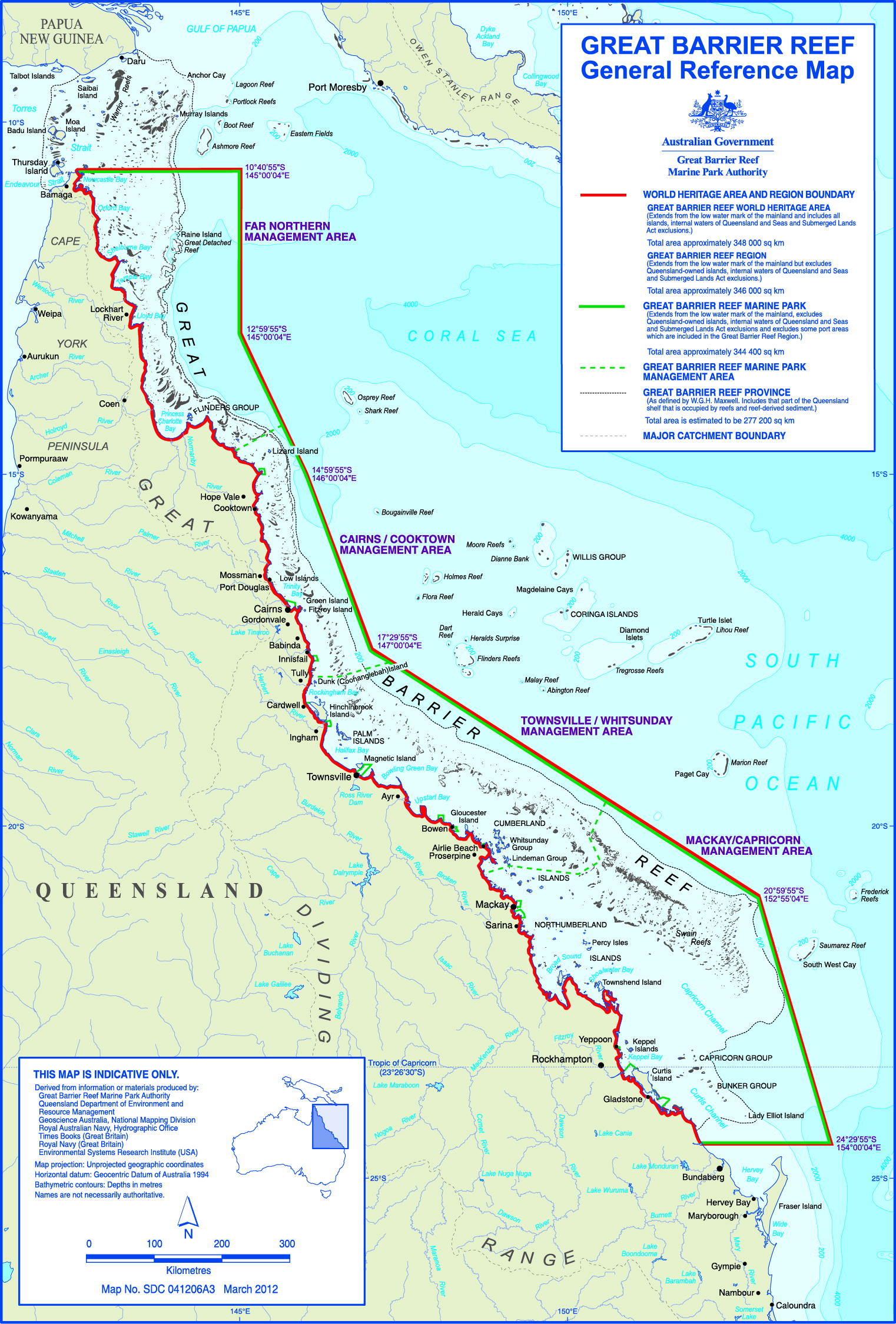 Gbrmpa Elibrary Great Barrier Reef General Reference Map | My XXX Hot Girl